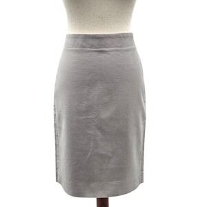 J. Crew Pencil Skirt Taupe Gray Career Business Casual Office‎ Knee Length